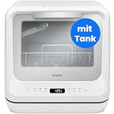 Bomann® Tischgeschirrspüler mit Tank | mit und ohne Wasseranschluss nutzbar | Mini Geschirrspüler leise…