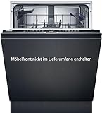 Siemens SN65YX01BE Geschirrspüler iQ500, vollintegrierte Spülmaschine mit Besteckkorb, 60 cm, varioSpeed…