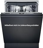 Siemens SX63EX02CE XXL-Geschirrspüler iQ300, vollintegrierte Spülmaschine mit Besteckschublade, 60 cm,…