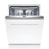 BOSCH SBH6TCX01E Vollintegrierter XXL-Geschirrspüler Serie 6, Einbau-Spülmaschine mit Besteckschublade,…